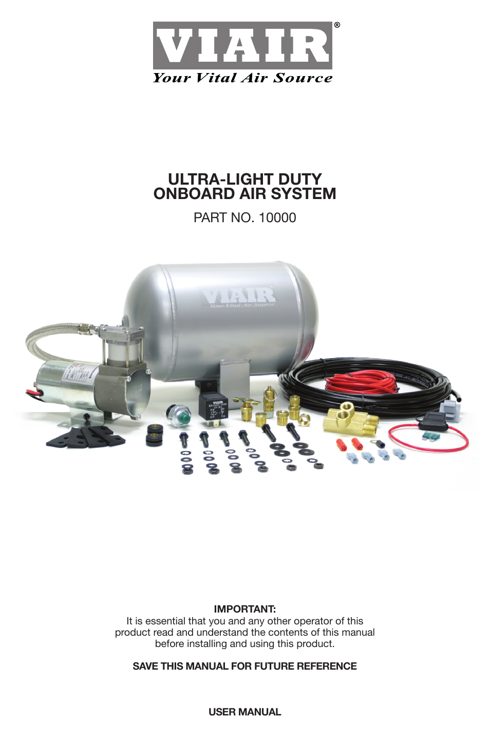 VIAIR Ultra-Light Duty OBA User Manual | 8 pages