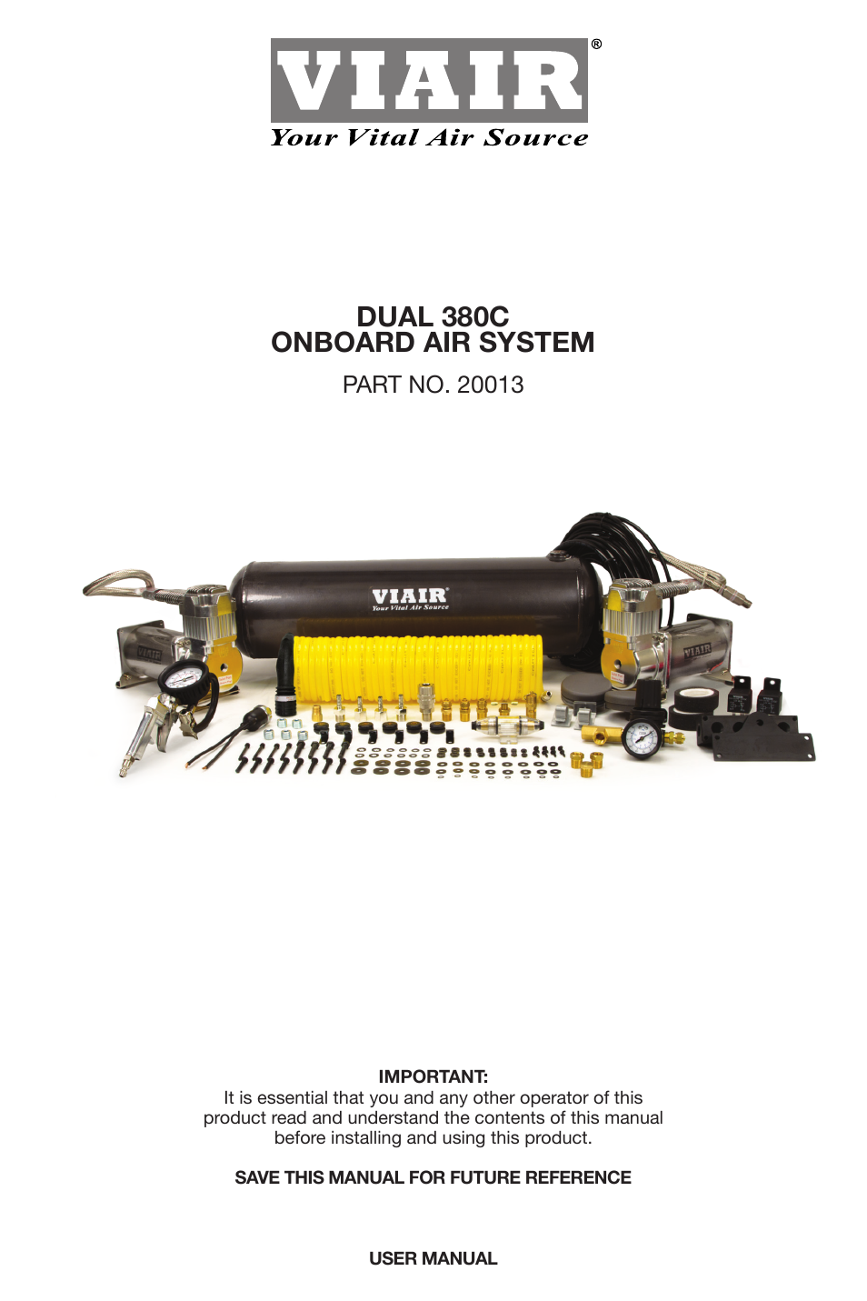 VIAIR Dual 380C OBA User Manual | 12 pages