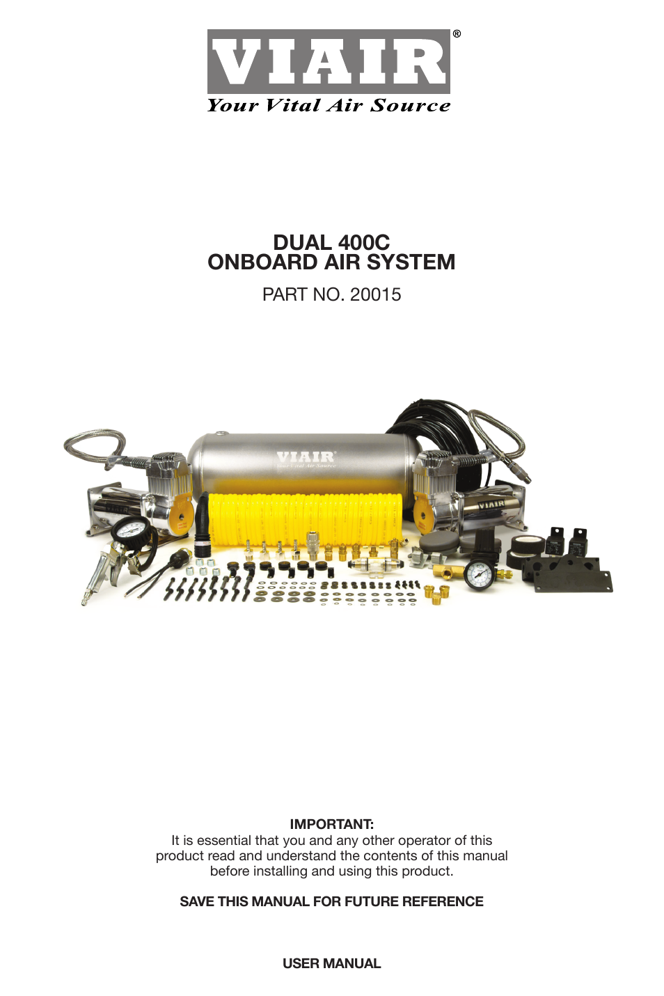 VIAIR Dual 400C OBA User Manual | 12 pages