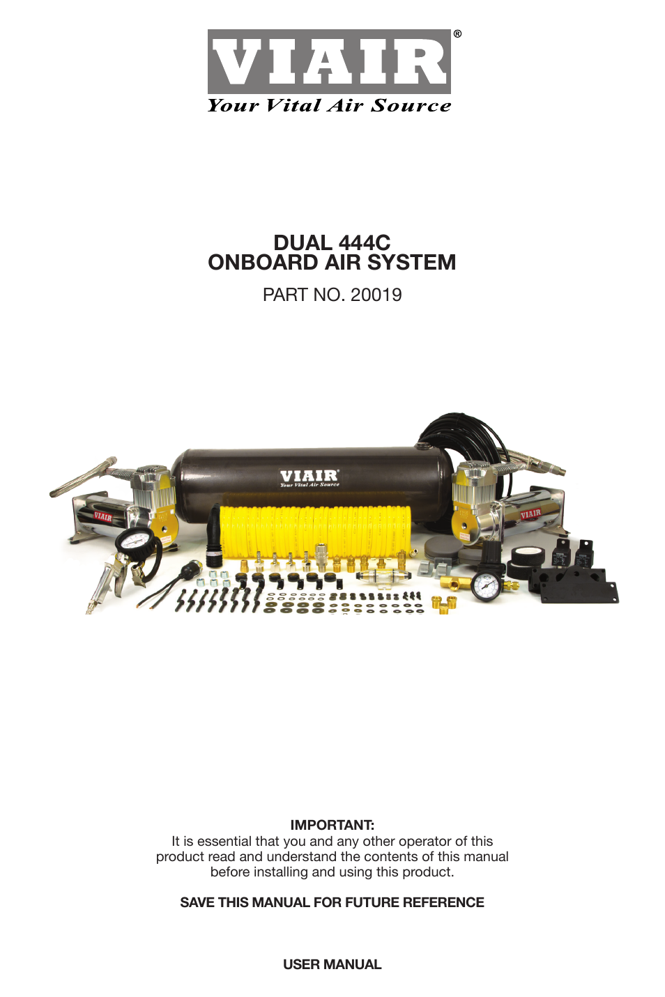 VIAIR Dual 444C OBA User Manual | 12 pages