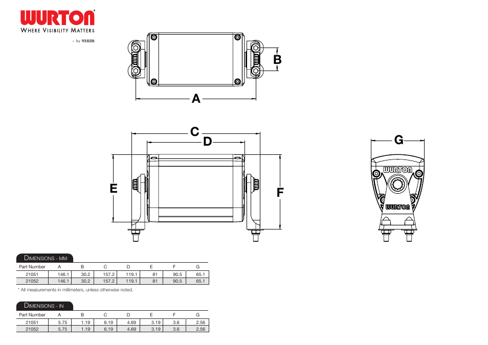 VIAIR LED Light Bars 10-Watt User Manual | 1 page