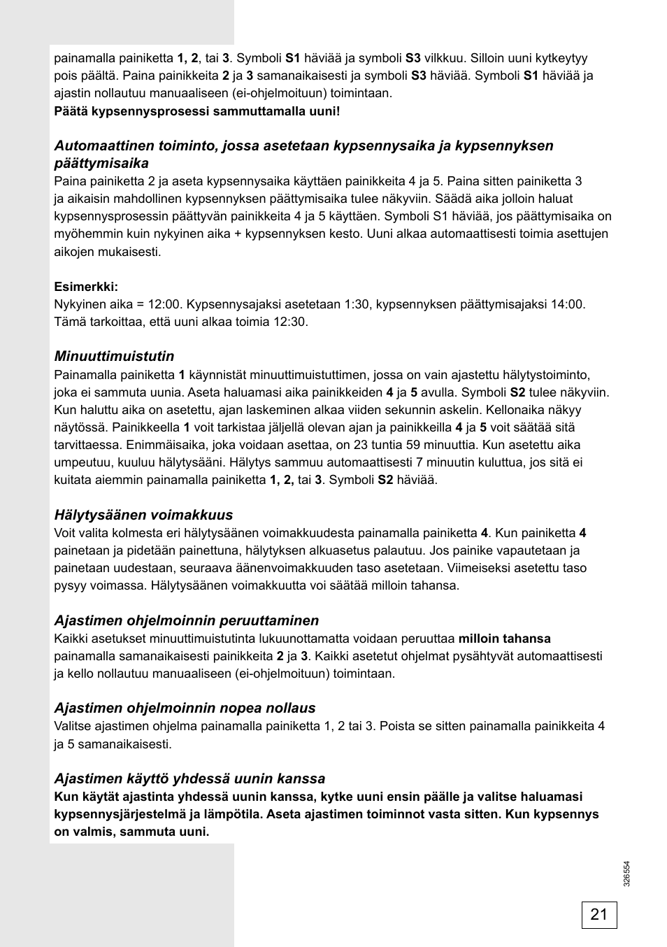 Gorenje EC57335AW User Manual | Page 21 / 32