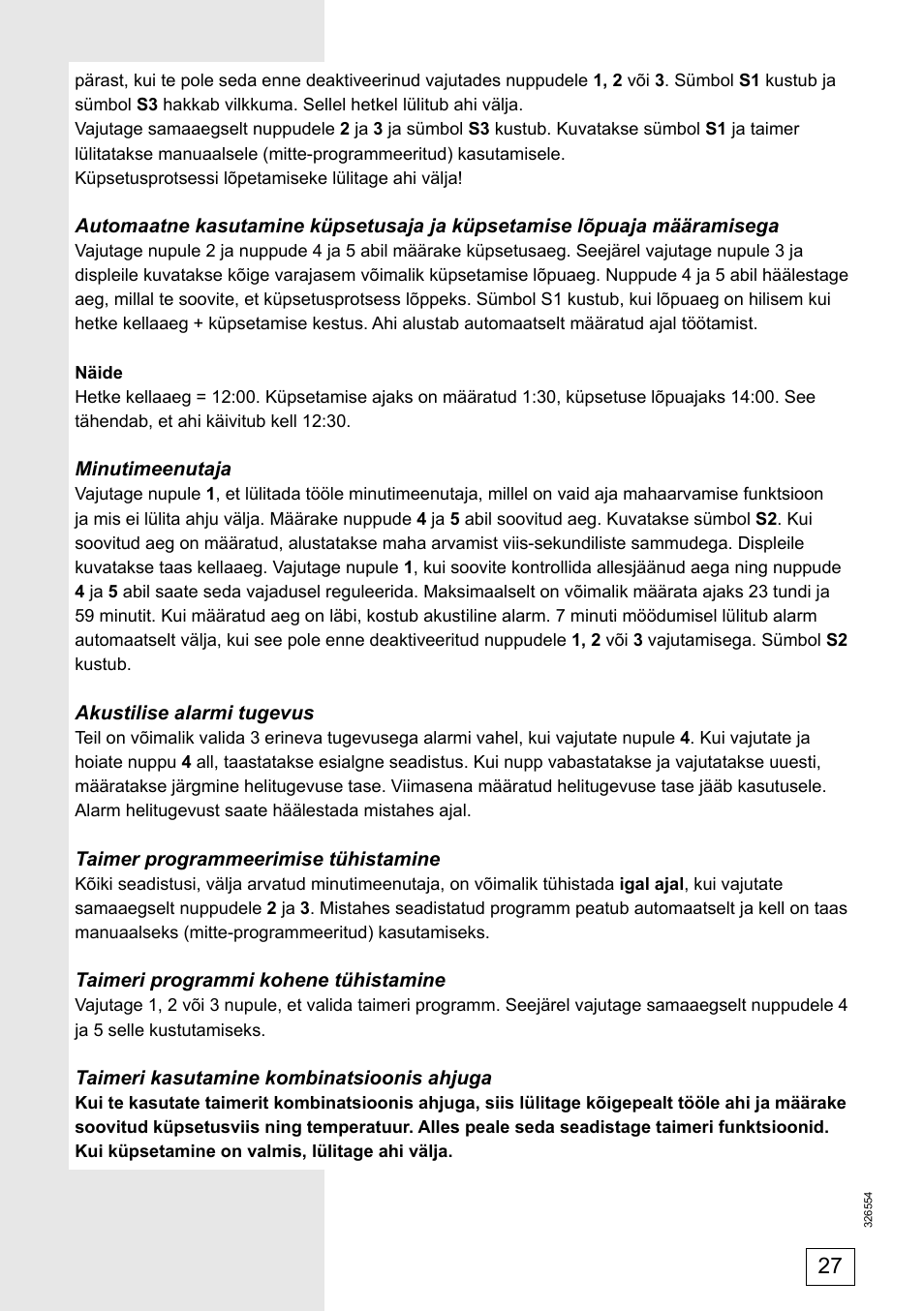 Gorenje EC57335AW User Manual | Page 27 / 32