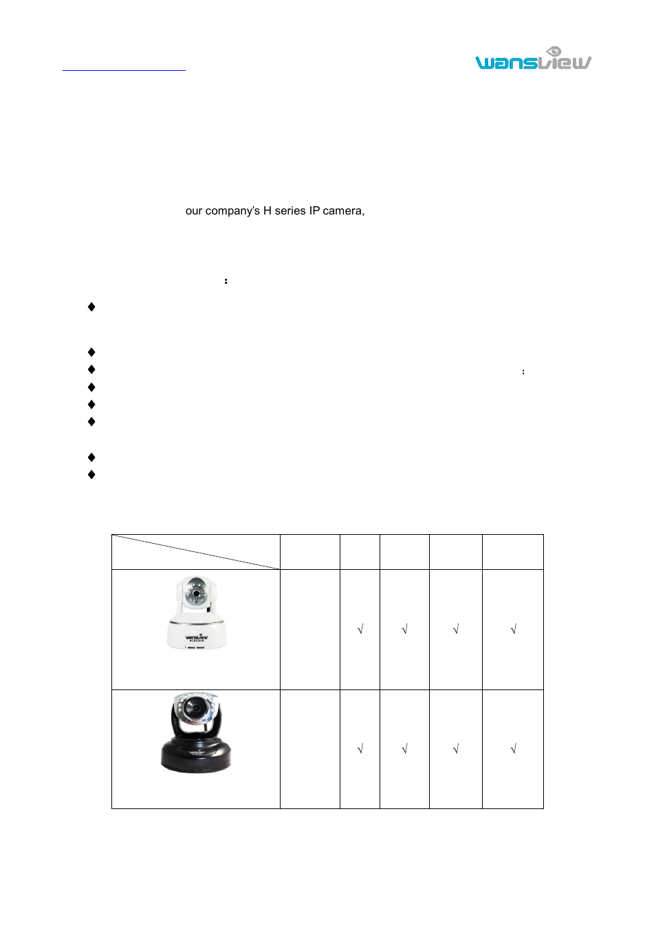 Product introduction, Roduct summary, Ackage for typical production | Product summary, Package for typical production | WansView NCH 537MW User Manual | Page 5 / 26