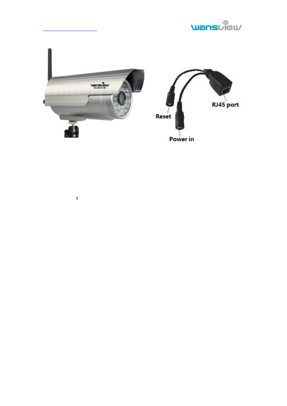 Ncb543w, Aterproof camera, 6 ncb543w waterproof camera | Statement | WansView NCB546 User Manual | Page 27 / 27