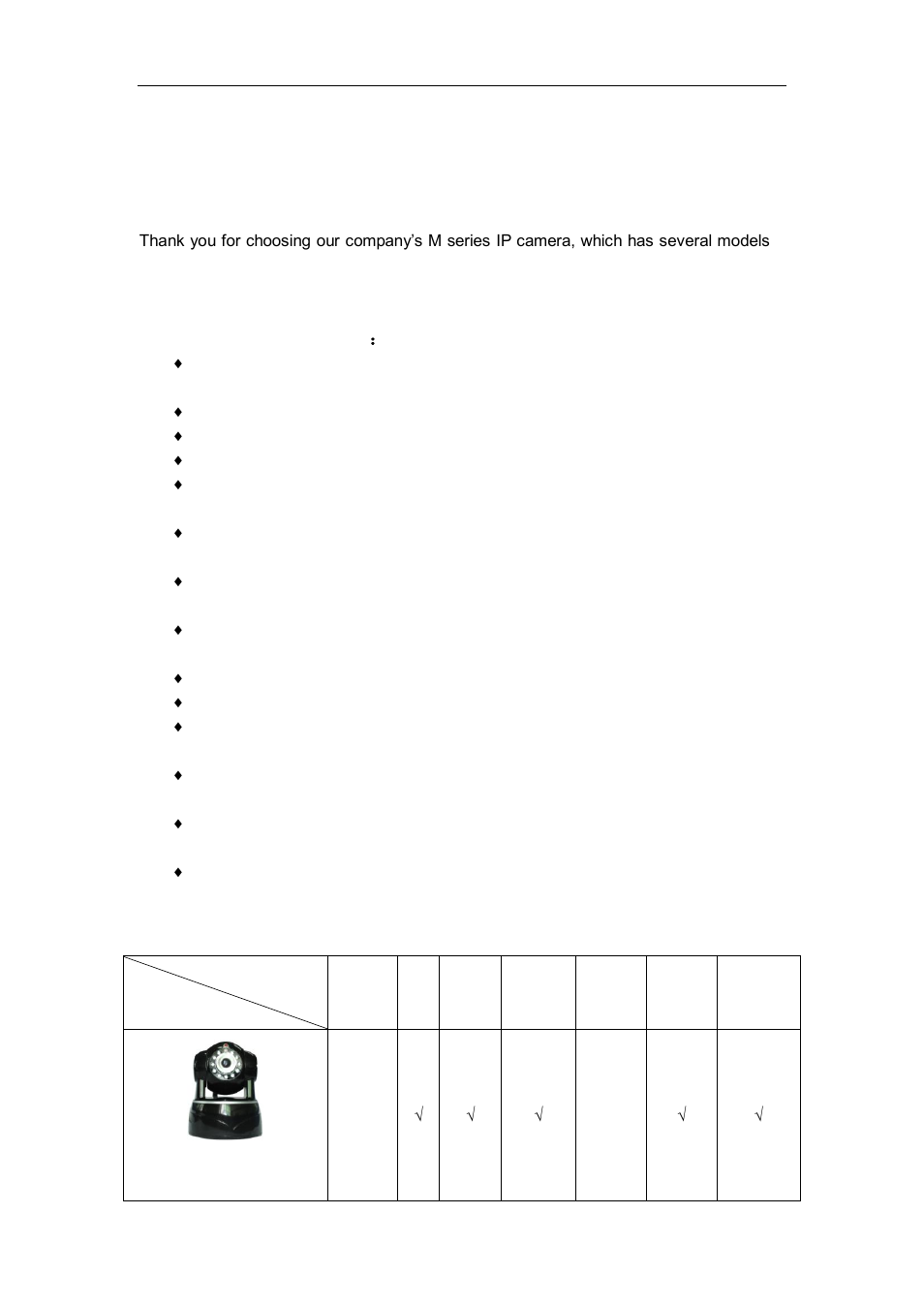Product introduction, Roduct summary, Ackage for typical production | Product summary, Package for typical production | WansView NCM628W User Manual | Page 5 / 31