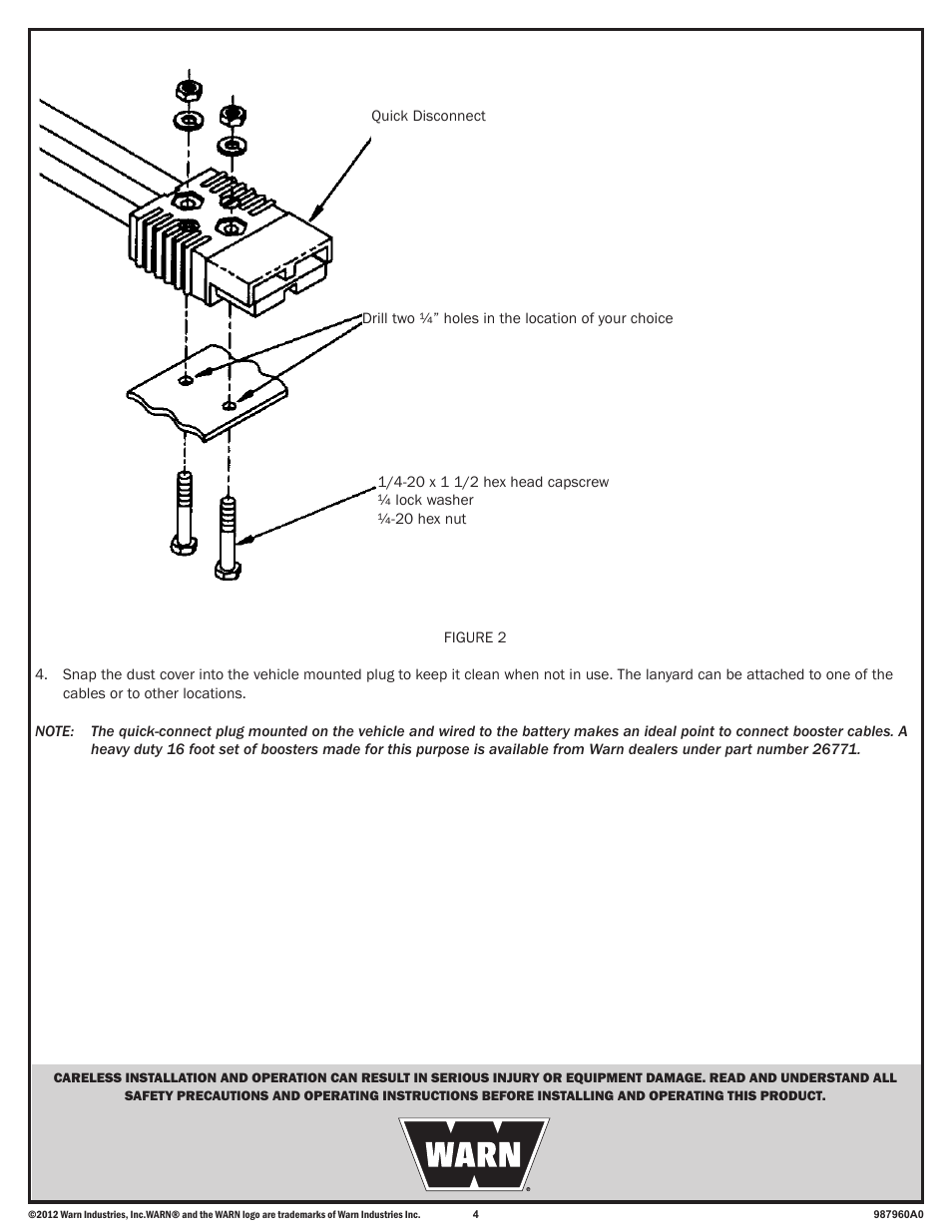 WARN ZEON 10-S Multi-Mount User Manual | Page 4 / 12