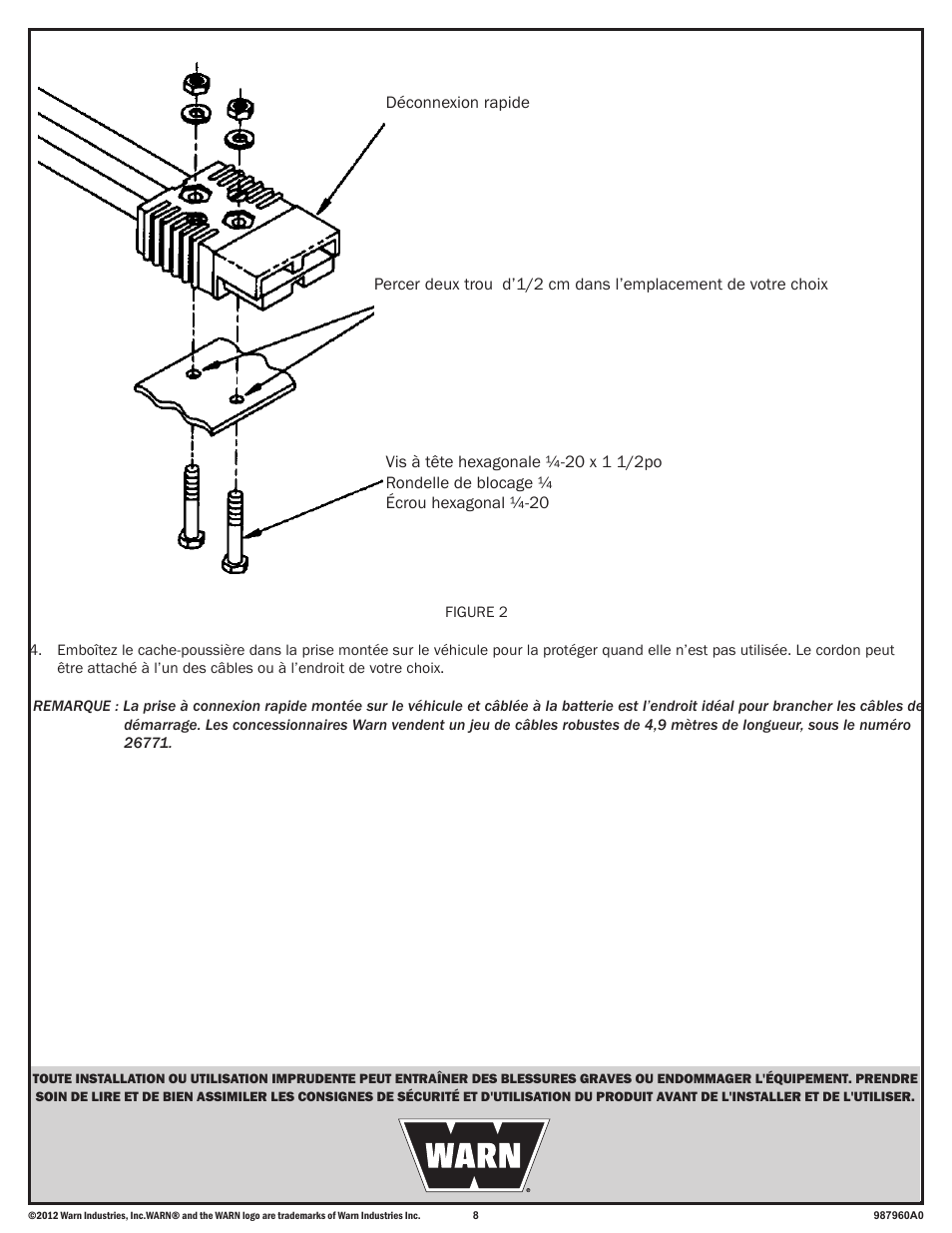 WARN ZEON 10-S Multi-Mount User Manual | Page 8 / 12