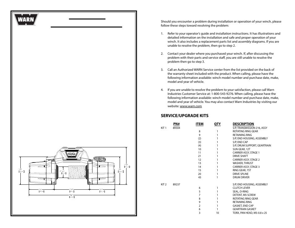 WARN ZEON 10-S Multi-Mount User Manual | 6 pages