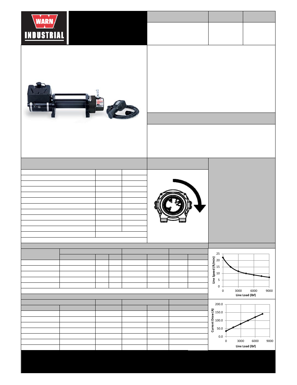 WARN Severe Duty 9L 63123 User Manual | 2 pages