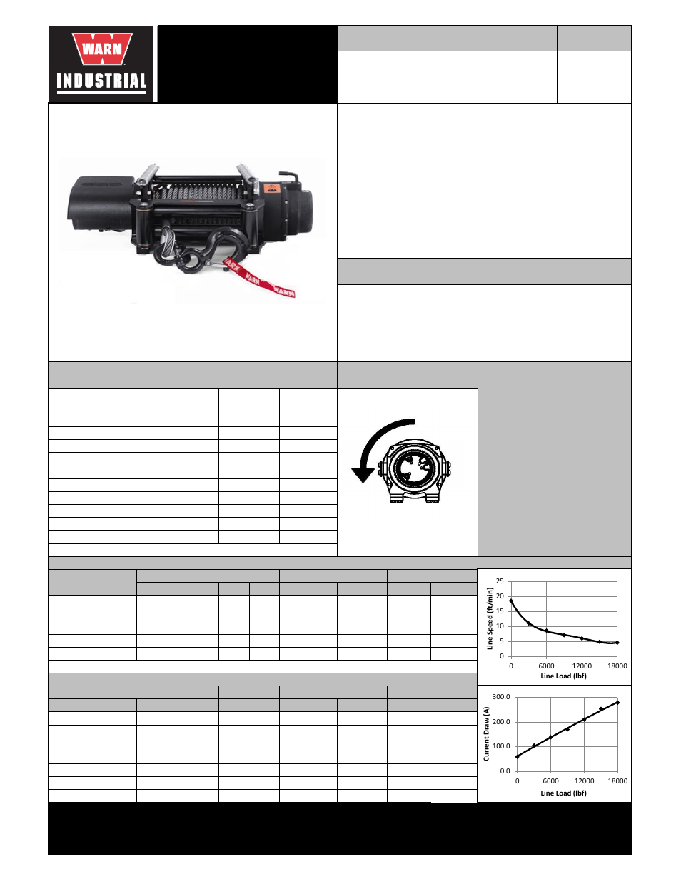 WARN Severe Duty 18 User Manual | 2 pages