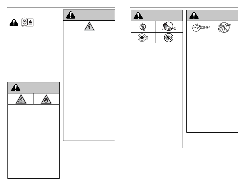 Warning, Warnings and cautions | WARN PullzAll Installation User Manual | Page 2 / 32