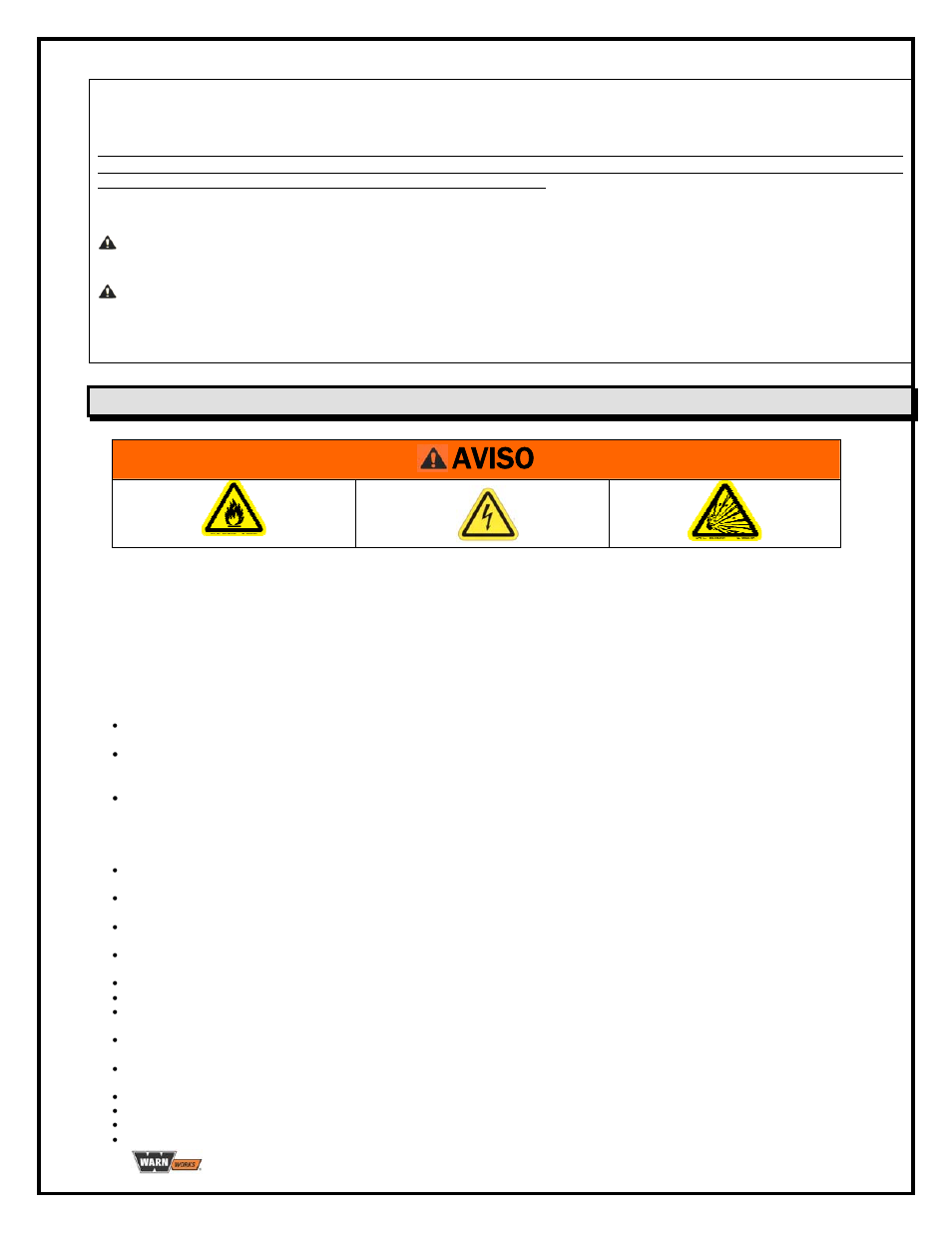 Medidas de segurança, Aviso, Regras gerais | Utilização do carregador | WARN PullzAll BATTERY CHARGER User Manual | Page 14 / 36