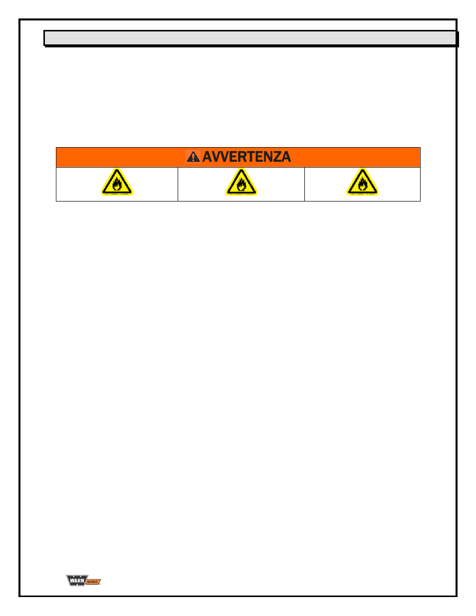 Precauzioni di sicurezza (segue), Avvertenza, Prolunghe | WARN PullzAll BATTERY CHARGER User Manual | Page 35 / 36