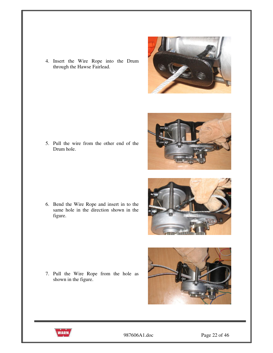 WARN PullzAll SERVICE GUIDE 885005 & 885006 User Manual | Page 22 / 46