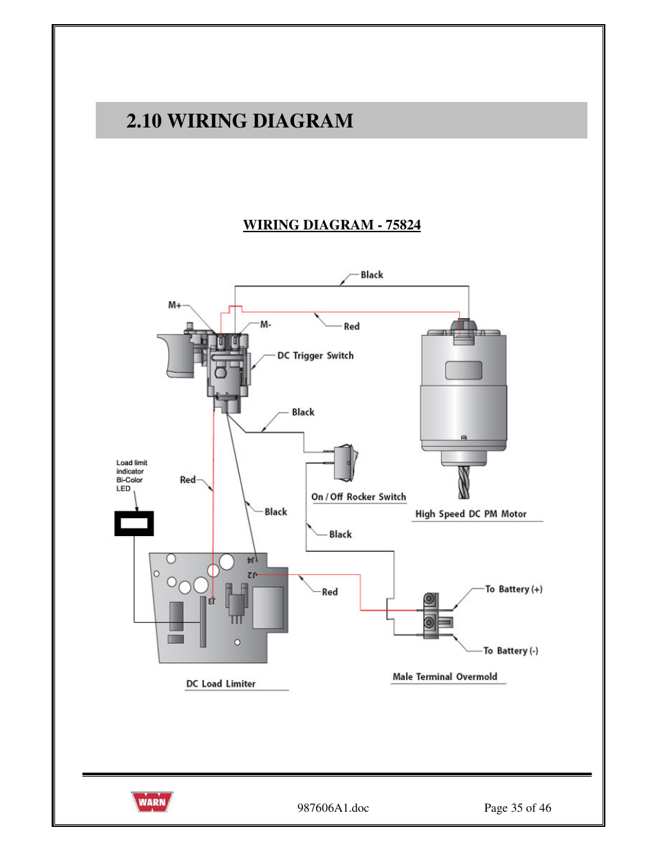 10 wiring diagram | WARN PullzAll SERVICE GUIDE 885005 & 885006 User Manual | Page 35 / 46