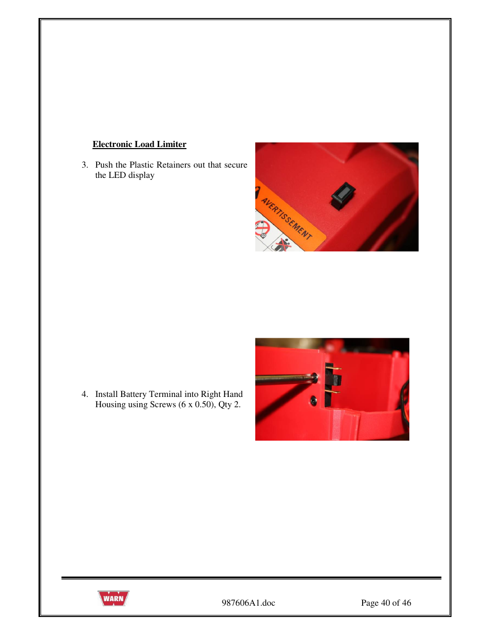 WARN PullzAll SERVICE GUIDE 885005 & 885006 User Manual | Page 40 / 46