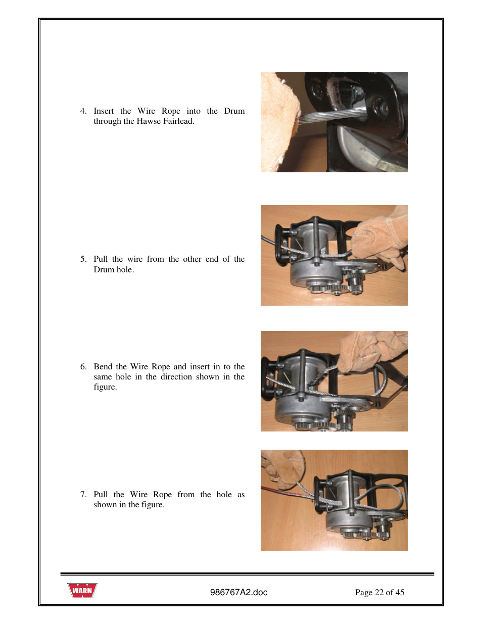 WARN PullzAll SERVICE GUIDE 685005, 685006 & 685007 User Manual | Page 22 / 45