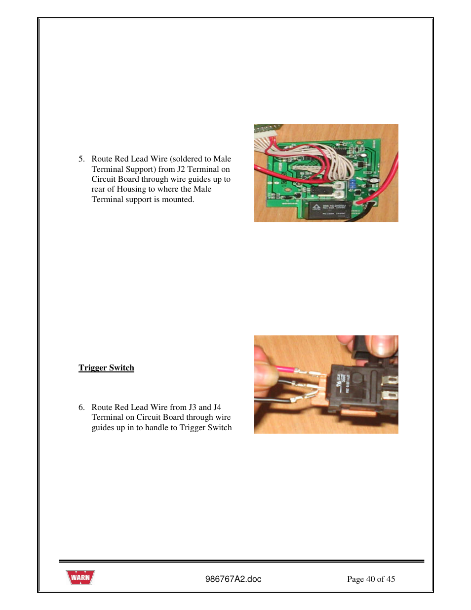 WARN PullzAll SERVICE GUIDE 685005, 685006 & 685007 User Manual | Page 40 / 45