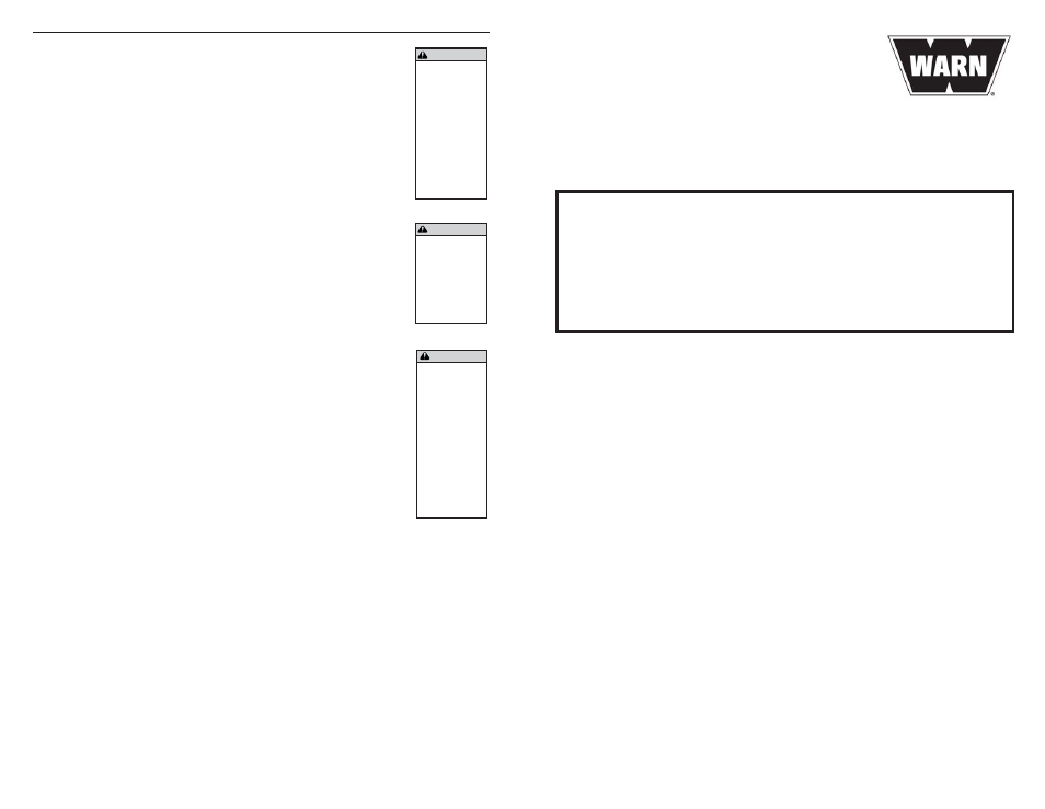 WARN M15000 User Manual | Page 8 / 20