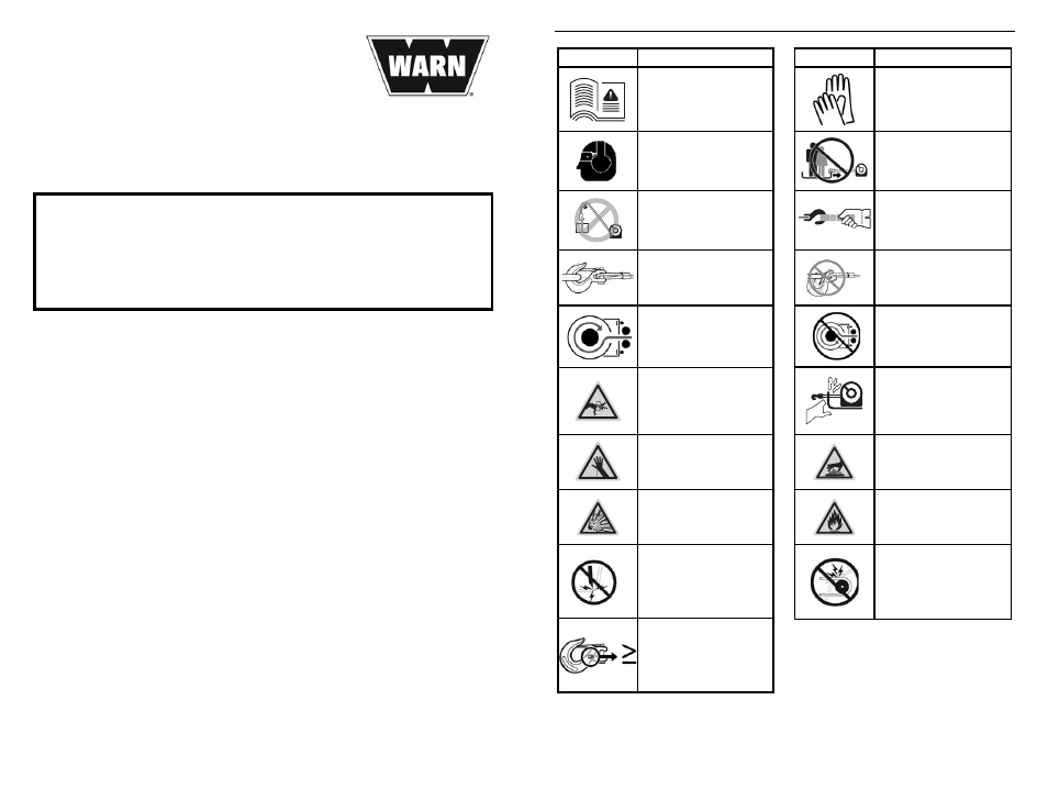 Winch installation and operator’s guide | WARN 16.5ti User Manual | Page 3 / 20