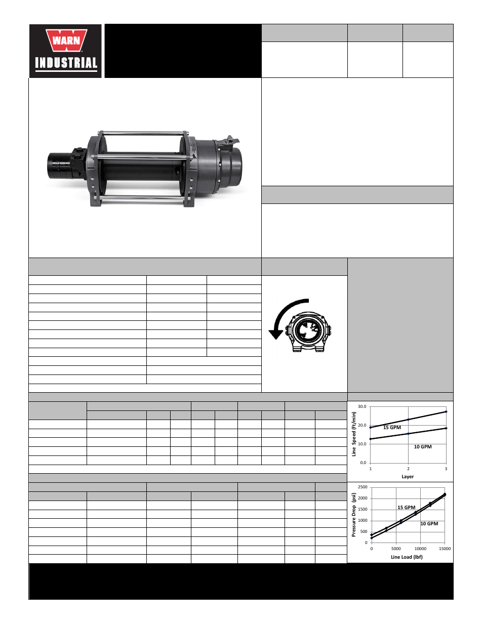 WARN 15 Series Hydraulic User Manual | 2 pages