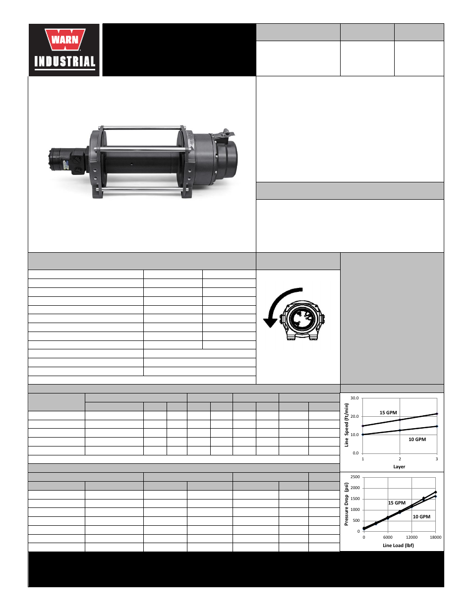 WARN 18 Series Hydraulic User Manual | 2 pages