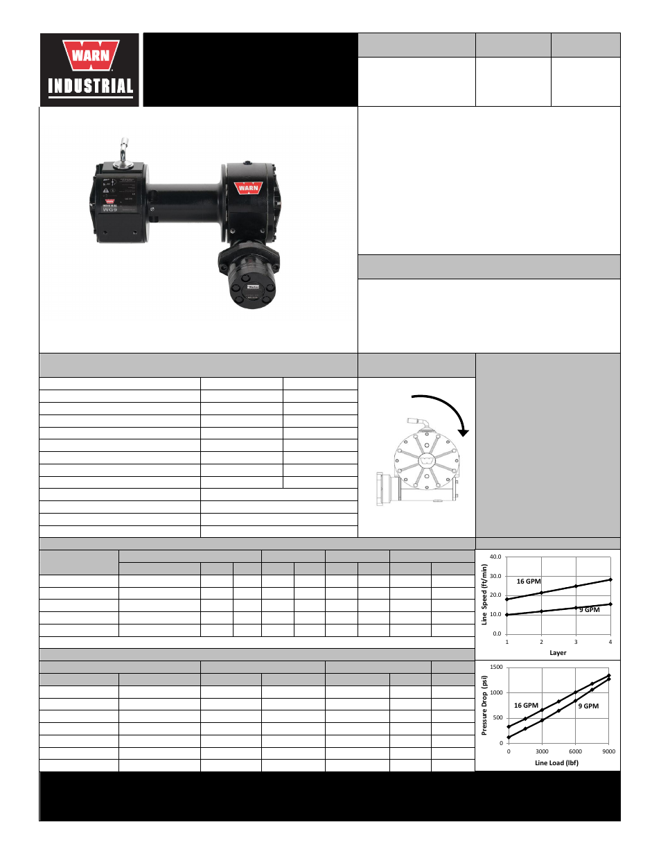 WARN WG9 WINCH (Standard Drum) User Manual | 2 pages