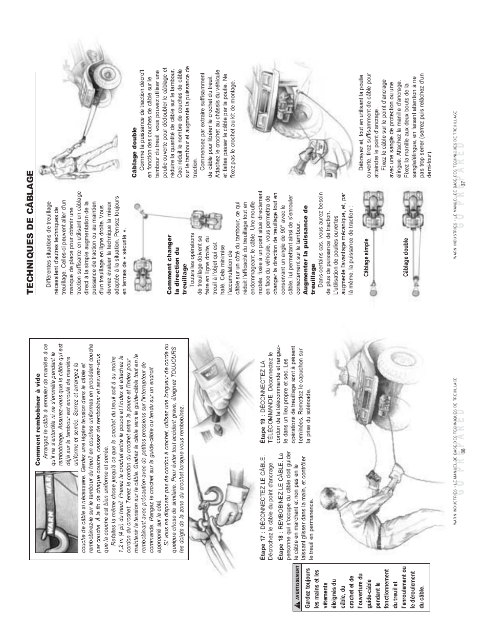 Techniques de câblage | WARN SNATCH BLOCK User Manual | Page 19 / 30