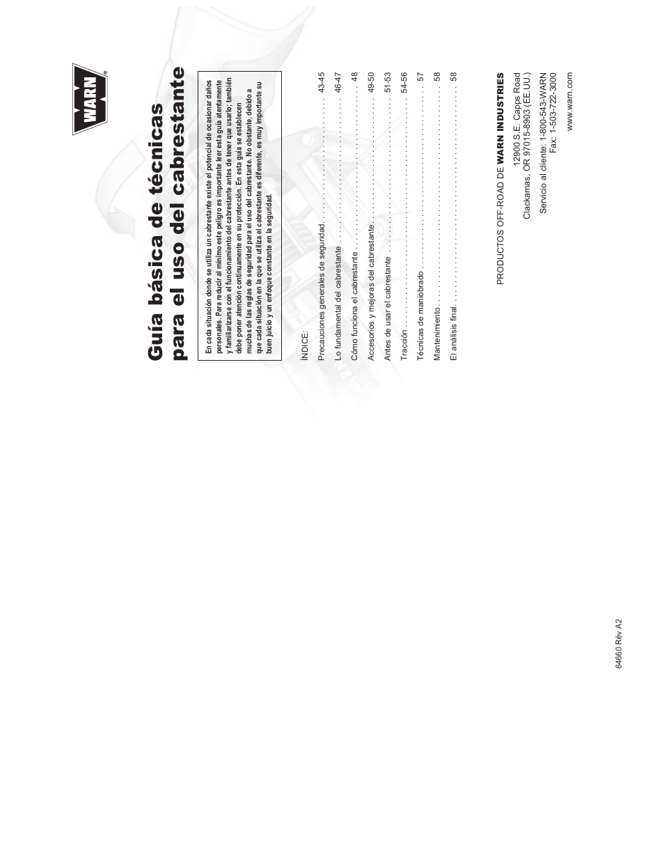 WARN SNATCH BLOCK User Manual | Page 21 / 30