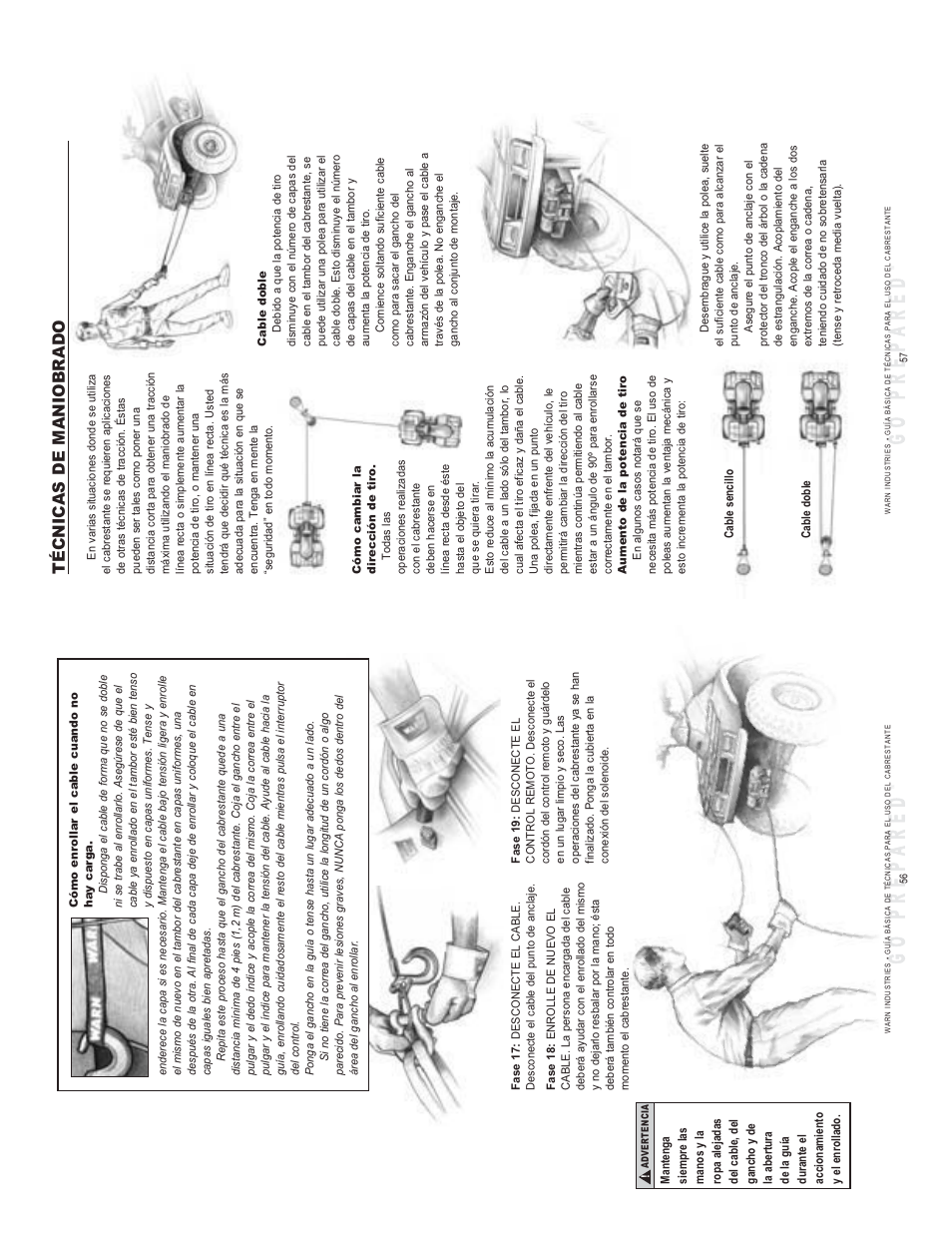 Técnicas de maniobrado | WARN SNATCH BLOCK User Manual | Page 29 / 30