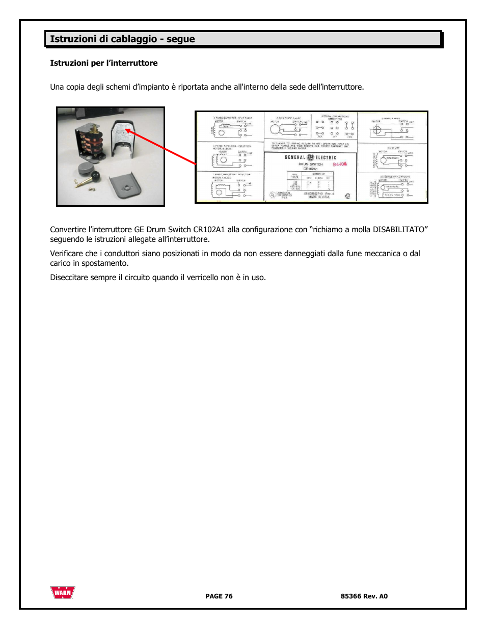 WARN 3000 ACI User Manual | Page 76 / 144