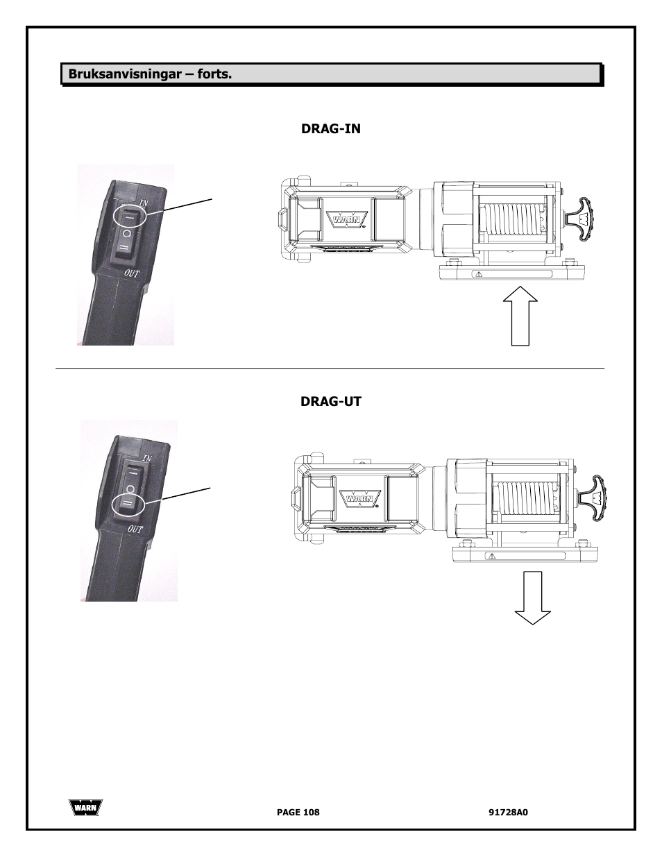 WARN 2000 DC User Manual | Page 108 / 126