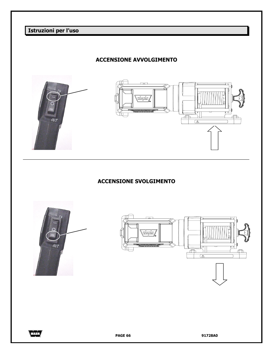 WARN 2000 DC User Manual | Page 66 / 126