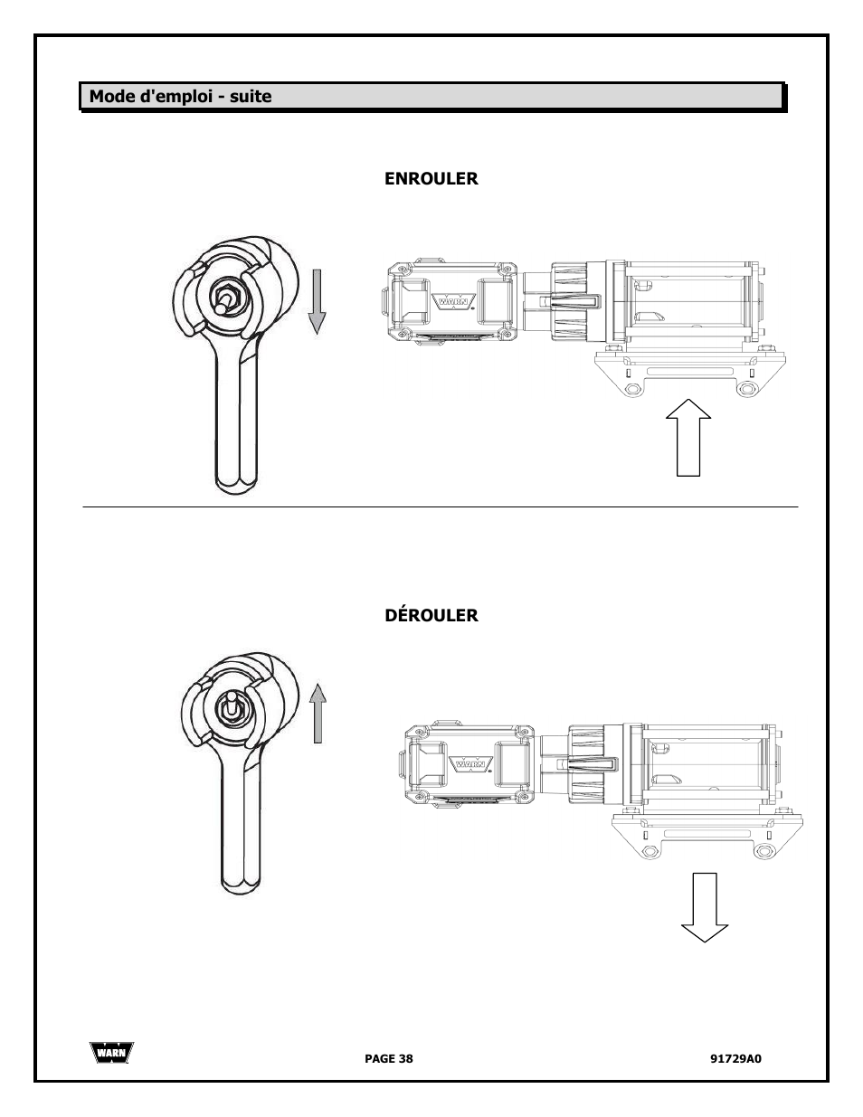 WARN 4000 DC User Manual | Page 38 / 126