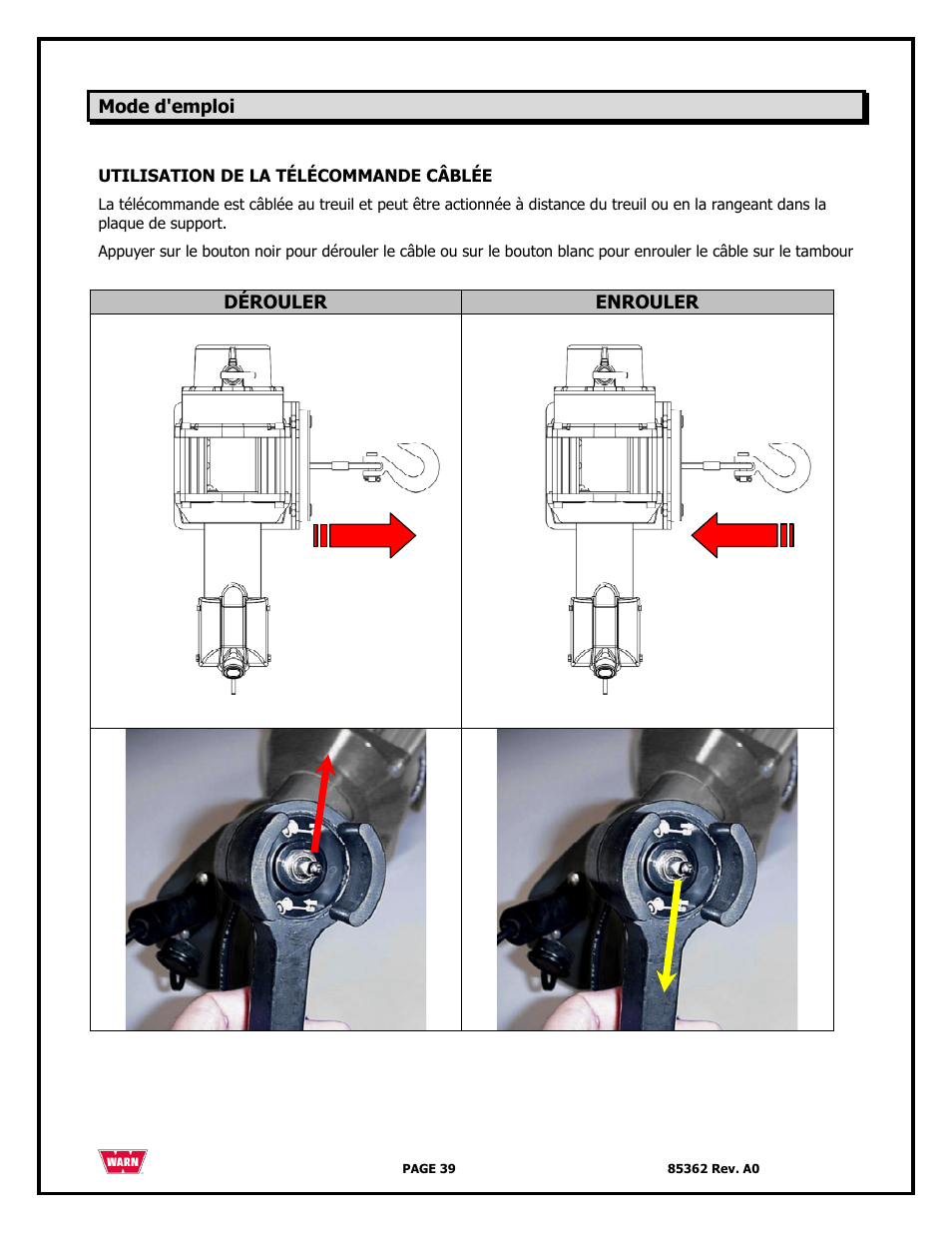 WARN 4700 DC User Manual | Page 39 / 127