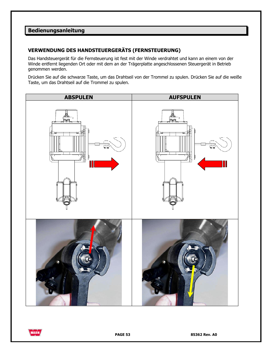 WARN 4700 DC User Manual | Page 53 / 127