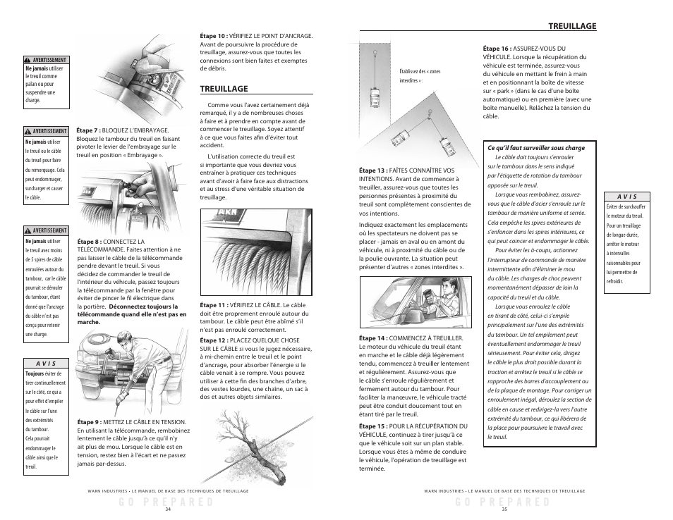 WARN Tabor 12K User Manual | Page 20 / 33