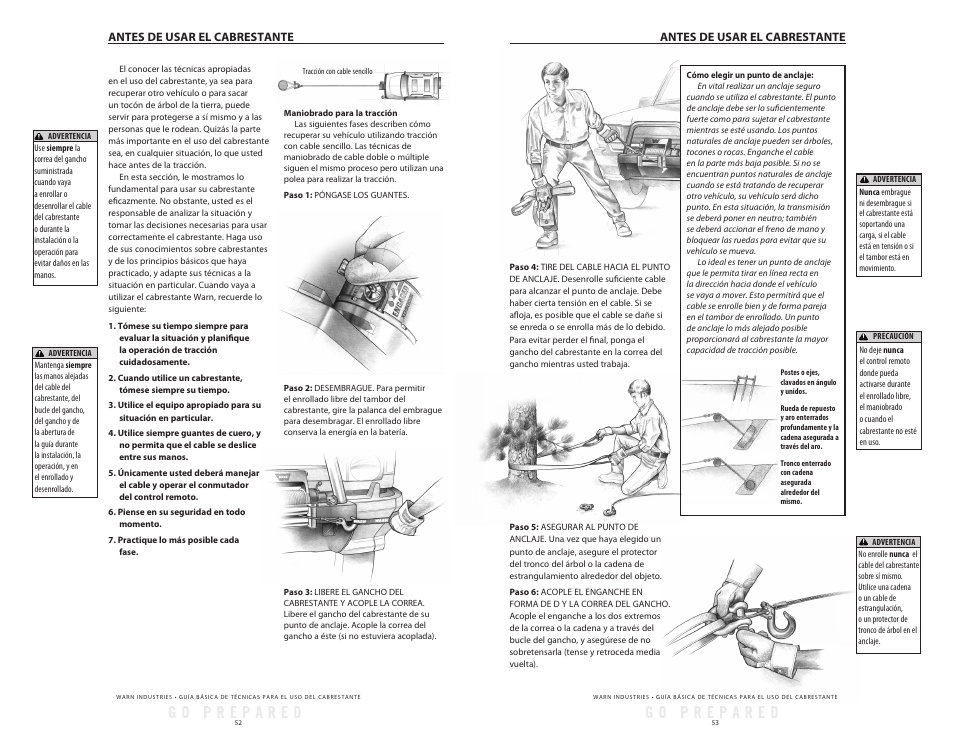 WARN Tabor 12K User Manual | Page 29 / 33