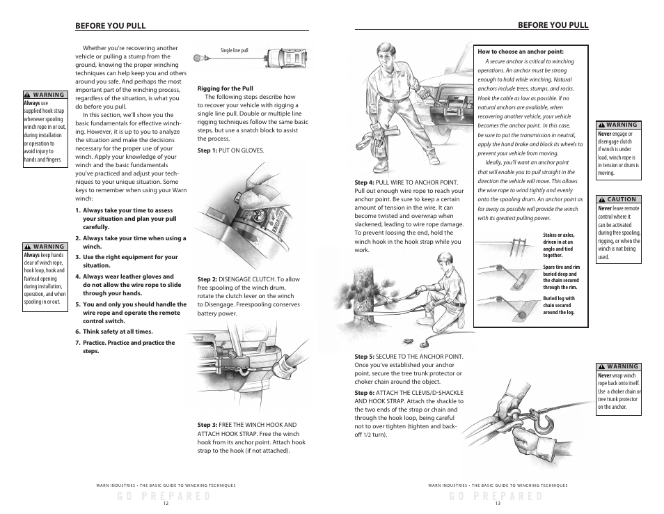 WARN Tabor 12K User Manual | Page 9 / 33