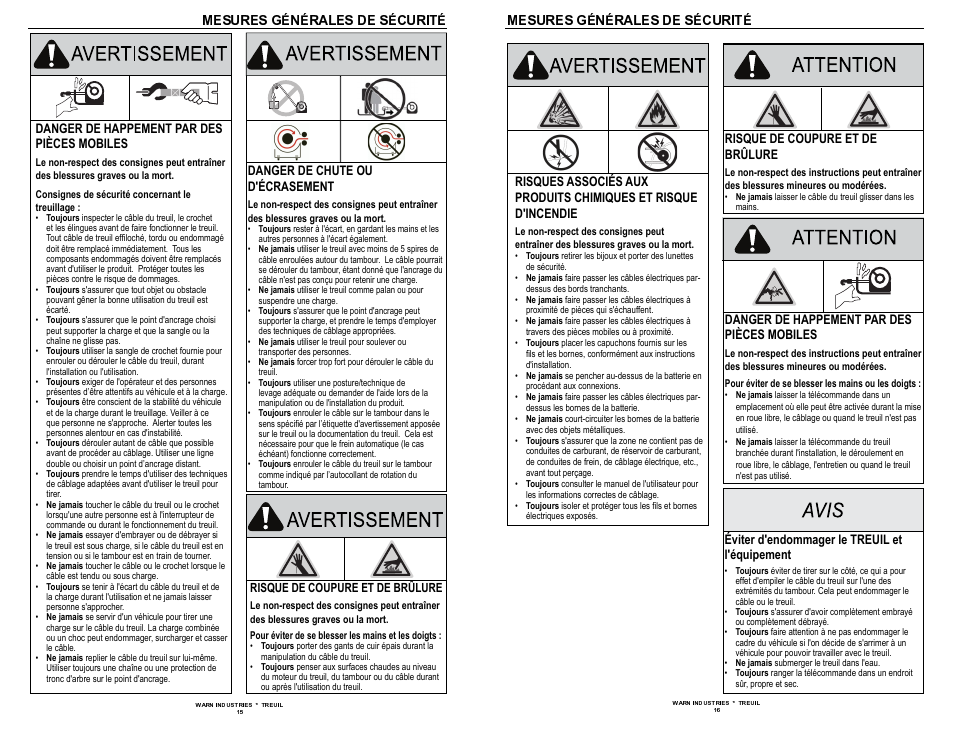 WARN 9.5xp User Manual | Page 10 / 20