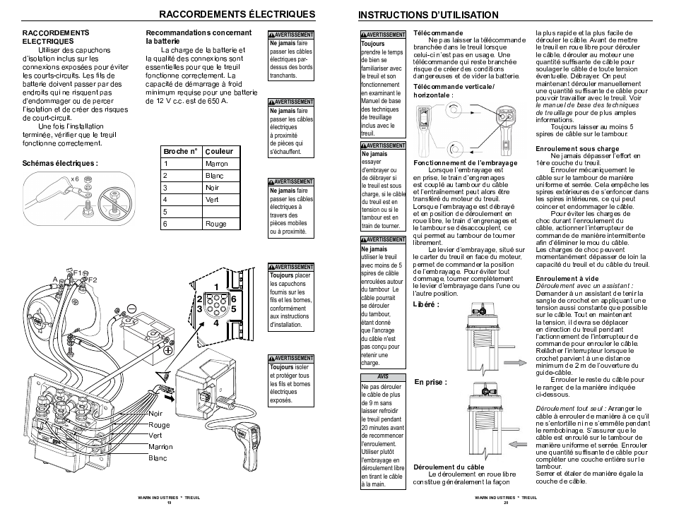 WARN 9.5xp User Manual | Page 12 / 20