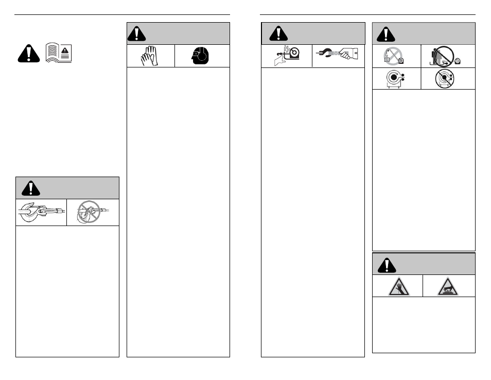 Advertencias y precauciones advertencia, Advertencia, Precauciones generales de seguridad | Peligro de enredo en las partes móviles, Peligro de caída o aplastamiento, Peligro de cortes y quemaduras | WARN XD9000i User Manual | Page 16 / 38