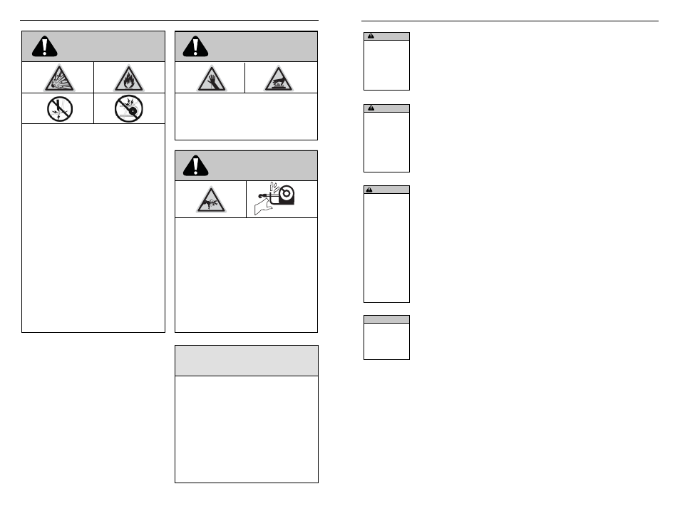 Avviso attenzione, Avvertenza, Attenzione | Precauzioni di sicurezza di carattere generale, Condizioni di lavoro sicure | WARN XD9000i User Manual | Page 29 / 38