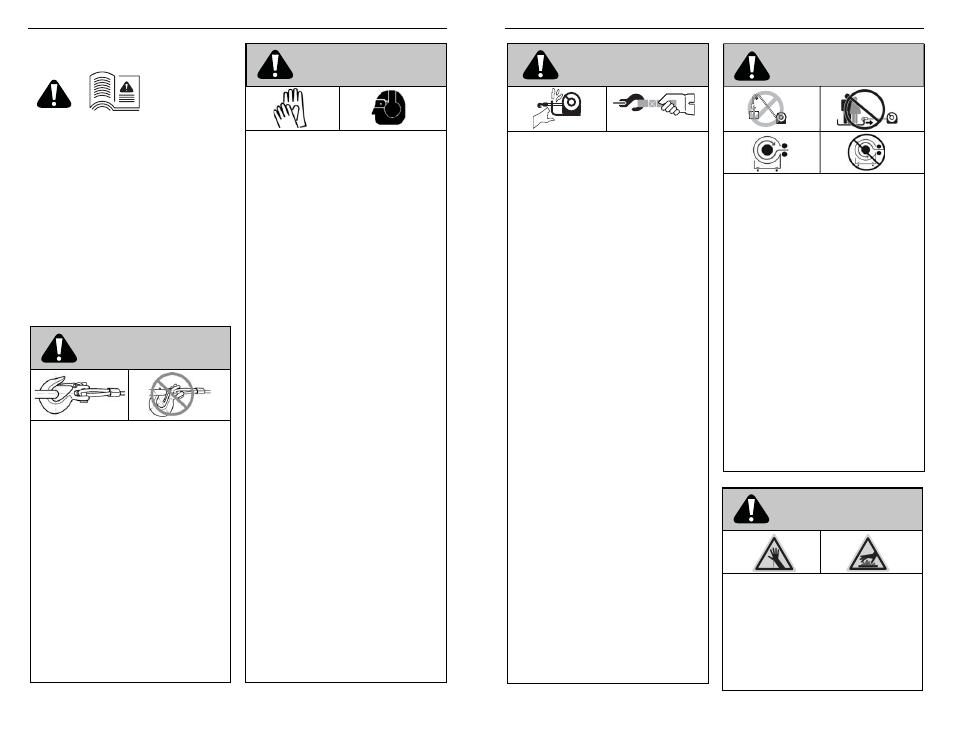Warning, Warnings and cautions | WARN XD9000i User Manual | Page 4 / 38