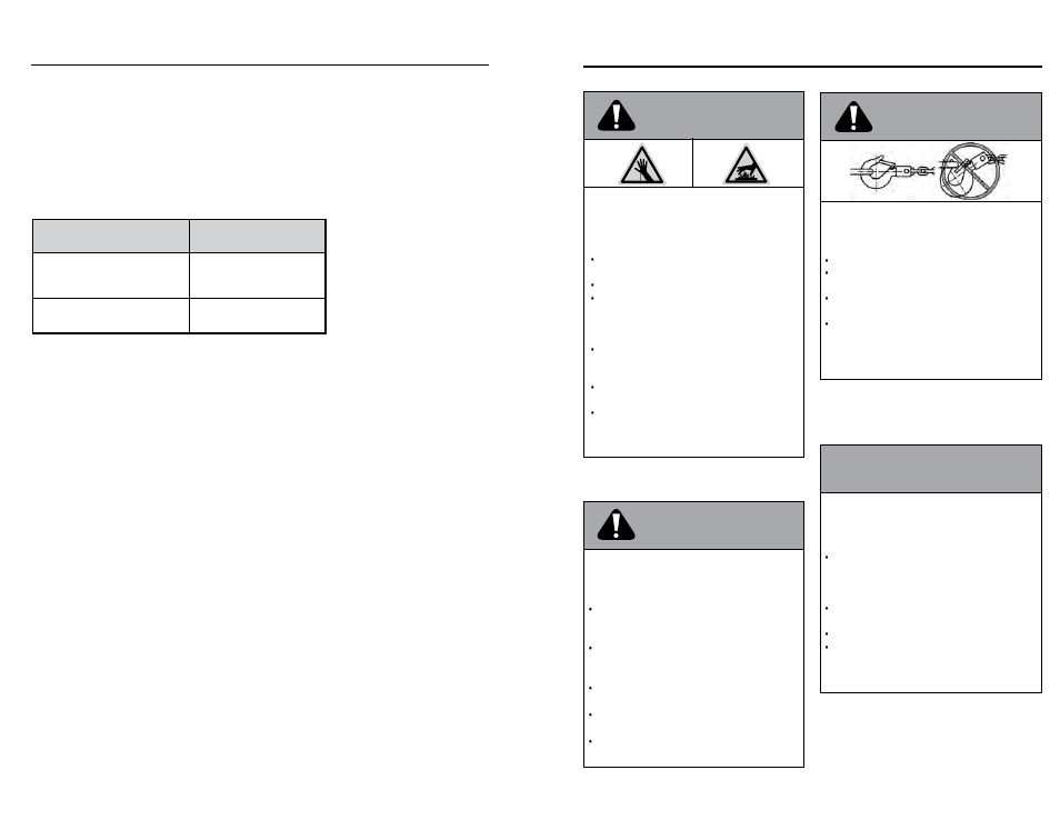 Vorsicht, Hinweis achtung, Customer support | WARN HY3000 INDUSTRIAL HOIST User Manual | Page 20 / 82