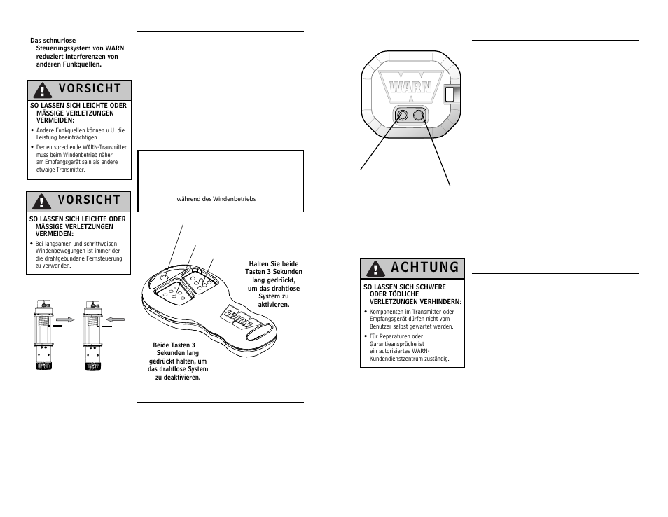 WARN WIRELESS CONTROL SYSTEM 90287 User Manual | Page 14 / 42