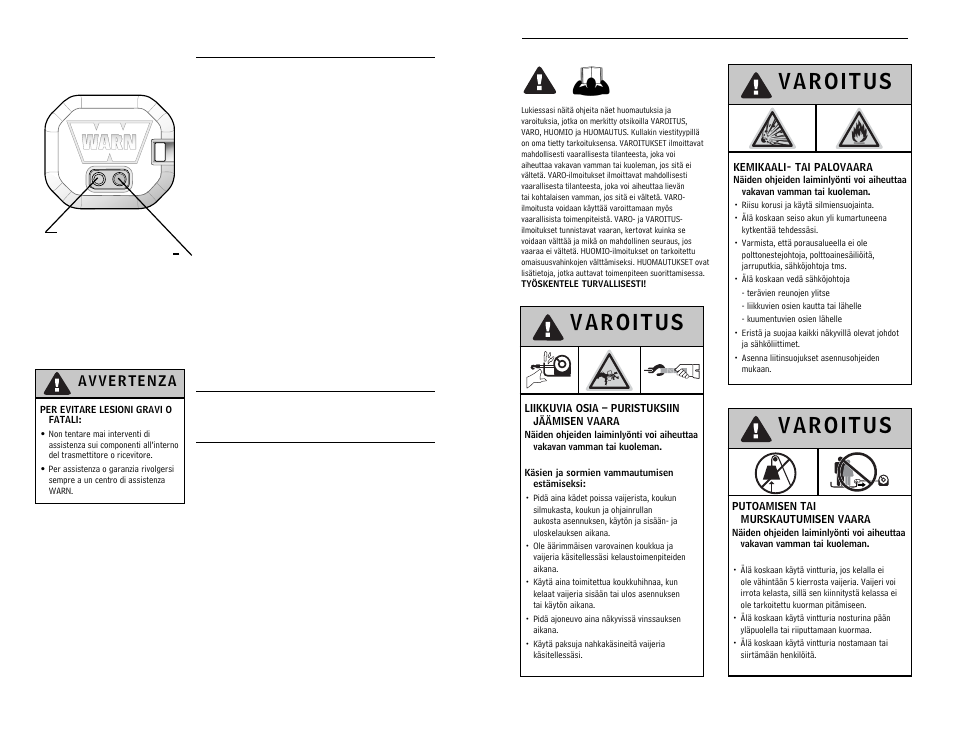 WARN WIRELESS CONTROL SYSTEM 90287 User Manual | Page 28 / 42