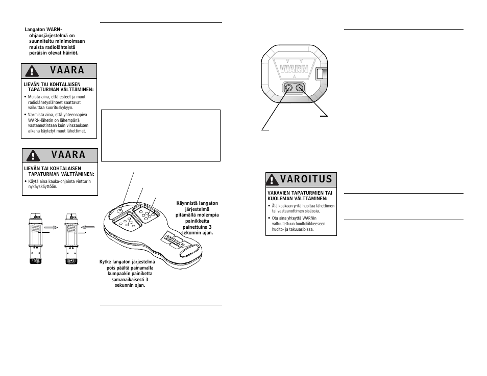WARN WIRELESS CONTROL SYSTEM 90287 User Manual | Page 32 / 42