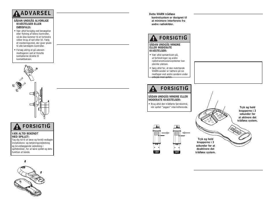 WARN WIRELESS CONTROL SYSTEM 90287 User Manual | Page 36 / 42